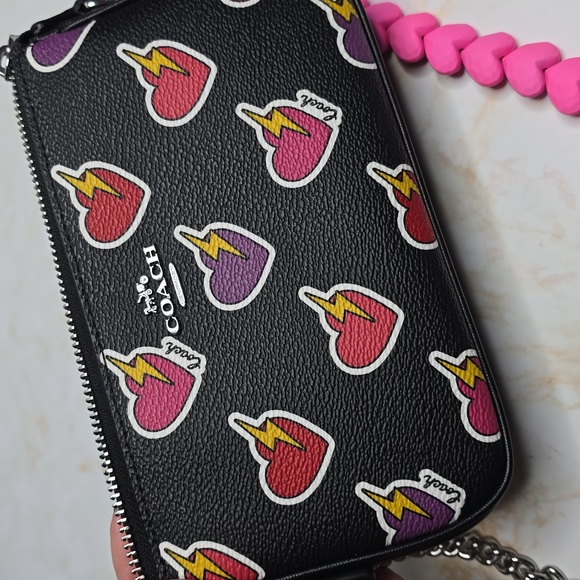 Coach nolita hearts bolts With Hearts Extender And Coach Keychain Valentines Edi